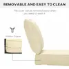Buy Outsunny Outdoor Seat and Back Cushion Set Replacement, 6 from Furnituretta