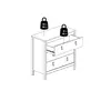Buy Barcelona Chest of 3 Drawers – White Finish with Leather Tab Handles, 12 from Furnituretta