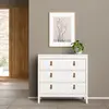 Buy Barcelona Chest of 3 Drawers – White Finish with Leather Tab Handles, 6 from Furnituretta