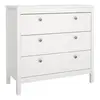 Buy Madrid Chest of 3 Drawers – White Finish from Furnituretta