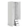 Buy Space Wardrobe – 2 Doors, 3 Drawers in White, 4 from Furnituretta
