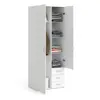 Buy Space Wardrobe – 2 Doors, 3 Drawers in White, 7 from Furnituretta