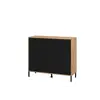 Buy Ventnor Small Sideboard – Artisan Oak Effect & Black, 2 from Furnituretta