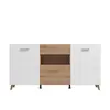 Buy Barnes Sideboard – Artisan Oak & White Gloss Elegance, 4 from Furnituretta