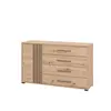 Buy Arlesey Sideboard – Oak Effect & Black Accents, 3 from Furnituretta