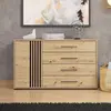 Buy Arlesey Sideboard – Oak Effect & Black Accents from Furnituretta