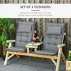 Buy Outsunny Set of 2 Outdoor Chair Cushions, High Back Padded, 4 from Furnituretta