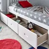 Buy Discover the Quest White Wooden 3-Drawer Single Bed, Colour: White, Size: Single (3ft), Item Width: 102.6, 5 from Furnituretta