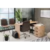 Buy Ramsgate Corner Computer Desk – Oak Effect & Black Finish with Flexible Layout, 5 from Furnituretta