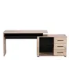 Buy Ramsgate Corner Computer Desk – Oak Effect & Black Finish with Flexible Layout, 3 from Furnituretta