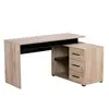Buy Ramsgate Corner Computer Desk – Oak Effect & Black Finish with Flexible Layout, 2 from Furnituretta