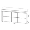 Buy Devizes 3 Door Sideboard Cabinet with Lights Grey and White Gloss, 2 from Furnituretta