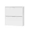 Buy York Matt White 2 Drawer Shoe Cabinet – Compact & Stylish Storage, 3 from Furnituretta