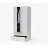 Buy Forfar Compact Space-Saving Wardrobe 2 Door & 2 Drawer White, 4 from Furnituretta