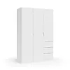Buy Forfar Compact Wardrobe 3 Door & 3 Drawer White, Colour: White, 6 from Furnituretta