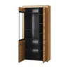 Buy Newry Large Oak Effect 2 Door Display Cabinet – LED Lit with Soft Close Doors, 3 from Furnituretta