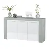 Buy Ramsey White and Grey Sideboard Cabinet – Alpine White & Concrete Grey Finish, 2 from Furnituretta