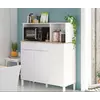 Buy Dunoon 3 Door Utility Kitchen Cupboard White and Oak from Furnituretta