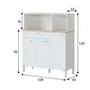 Buy Dunoon 3 Door Utility Kitchen Cupboard White and Oak, 3 from Furnituretta