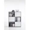 Buy Wigan Short Home Office Bookcase Concrete Grey and White, 2 from Furnituretta