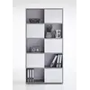 Buy Wigan Tall Home Office Bookcase Concrete Grey and White, 2 from Furnituretta
