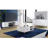 Buy Kelso TV Unit Cabinet 2 Doors with Open Shelf White and Gold, Colour: White, 6 from Furnituretta