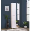 Buy Lanark Mirrored Narrow Wardrobe in Gloss White from Furnituretta