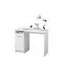 Buy Margam Computer Desk with 1 Door Matt White, Colour: White from Furnituretta