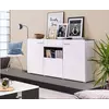 Buy Talbot Large Tall Wide Sideboard Cabinet Storage Unit in White Gloss and Black from Furnituretta