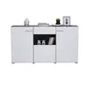 Buy Talbot Large Tall Wide Sideboard Cabinet Storage Unit in White Gloss and Black, 2 from Furnituretta
