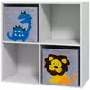 Buy Zonekiz Kids Toy Box with Two Non-Woven Fabric Drawers from Furnituretta