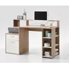 Buy Milford Computer Writing Desk with Hutch and Drawers White and Oak from Furnituretta