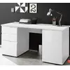 Buy Malton Large Computer Desk with 2 Drawers and 2 Cupboards White Gloss, 2 from Furnituretta