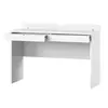 Buy Malton 2 Drawer Dressing Table – White Gloss Fronts with Matt White Frame, 3 from Furnituretta