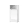 Buy Tenby Tall 1 Glass Door Display Unit White Gloss, 5 from Furnituretta