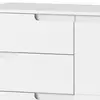 Buy Tenby White High Gloss Chest of Drawers, 3 from Furnituretta