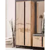 Buy Barry Tall Slim 2 Door Wardrobe Oak Effect from Furnituretta