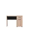 Buy Rugby Computer Desk with 1 Drawer and Cupboard Sonoma Oak Effect and Black, 2 from Furnituretta