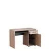 Buy Rugby Computer Desk with 1 Drawer and Cupboard Sonoma Oak Effect and Black, 3 from Furnituretta