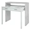 Buy Epsom Computer Writing Desk – Concrete Grey & White Finish with Reversible Legs, 3 from Furnituretta