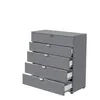 Buy Crewe Modern Large Chest of Drawers – Graphite Grey with 5 Drawers, 4 from Furnituretta