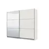 Buy Crewe Large Sliding Door Wardrobe – White Matt with Mirror Panels, Colour: White, 3 from Furnituretta