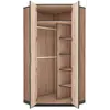 Buy Vant Corner Wardrobe – Oak Effect with Shelves and Hanging Rails, 2 from Furnituretta