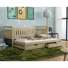 Buy Wooden Bed Galaxy with Trundle and Storage, Colour: Pine, Mattresses: Without Mattresses from Furnituretta
