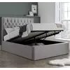 Buy Wilson Grey Fabric Ottoman Bed – Gas Lift Storage Frame in Double, Colour: Grey, Size: Double (4ft6), Item Width: 145 from Furnituretta
