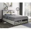 Buy Fabio Grey and White Wooden Bed King Size, Colour: Grey and White, Size: King (5ft), Item Width: 162.4 from Furnituretta
