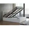 Buy Malmo White Wooden Ottoman Bed – Stylish Gas Lift Storage Frame Double, Colour: White, Size: Double (4ft6), Item Width: 150.5, 4 from Furnituretta