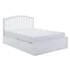 Buy Grayson White Wooden Ottoman Bed King Size, Colour: White, Size: King (5ft), Item Width: 166, 3 from Furnituretta