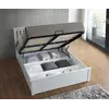 Buy Malmo White Wooden Ottoman Bed – Stylish Gas Lift Storage Frame Double, Colour: White, Size: Double (4ft6), Item Width: 150.5, 5 from Furnituretta