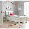Buy Chester White Bed – Single Size | Oak & White Kids Bed Frame with Optional Storage Drawers, Colour: White, Size: Single (3ft), Item Width: 103.8, 3 from Furnituretta